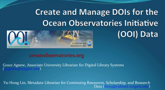 An Ocean of Data presentation image