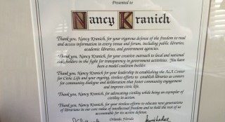 Nancy Kranich Freedom to Read Award