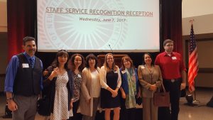 Staff service recognition reception image