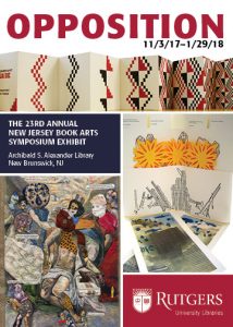 The 23rd annual NJ Book Arts Symposium takes place at Alexander Library on November 3.