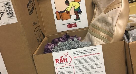 Donations began to pile up for our Rutgers Against Hunger campaign....
