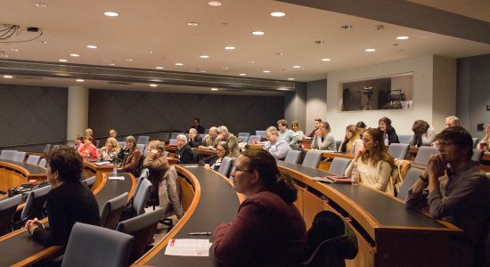 A nice crowd was on hand to learn about the project's public launch.