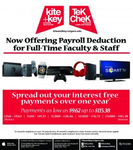kite+key now offers payroll deduction for full time employees.