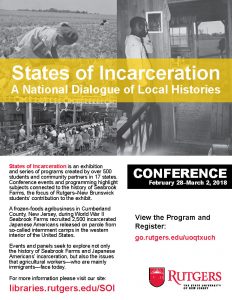 Douglass Library is the locus for the States of Incarceration conference, which starts on February 28 and draws in partners from across Rutgers–New Brunswick.