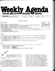 The Agenda, February 2, 1987.