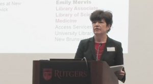 Krisellen Maloney presents at State of the Libraries.