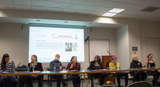 Panelists at the Opposition exhibition closing.