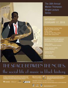 The 38th annual Marion Thompson Wright Lecture will be held at Rutgers–Newark on February 17.