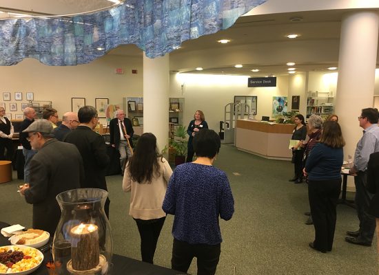 reception at Chang Library