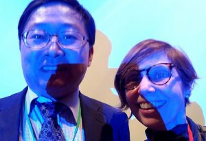 Photograph of Vibiana with fellow African American Studies panel presenter Jaehwan Han