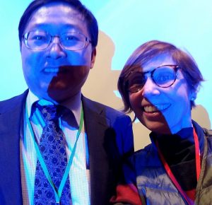 Photo of Vibiana Cvetkovich and Jaehwan Han.