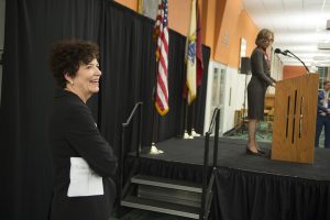 Photo of Ellen Lautenberg at the Senator Frank Lautenberg Papers exhibit