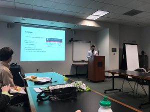 Librarian leading workshop