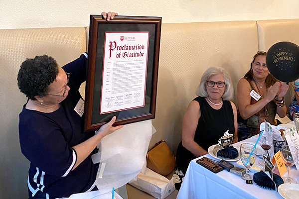 Judy Cohn's retirement party at Calandra's il Vecchio Cafe in Caldwell, NJ, on August 26, 2022.