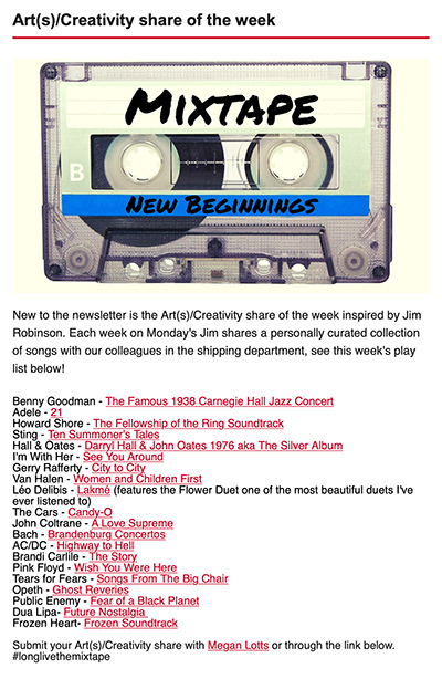 Jim Robinson's song playlist.