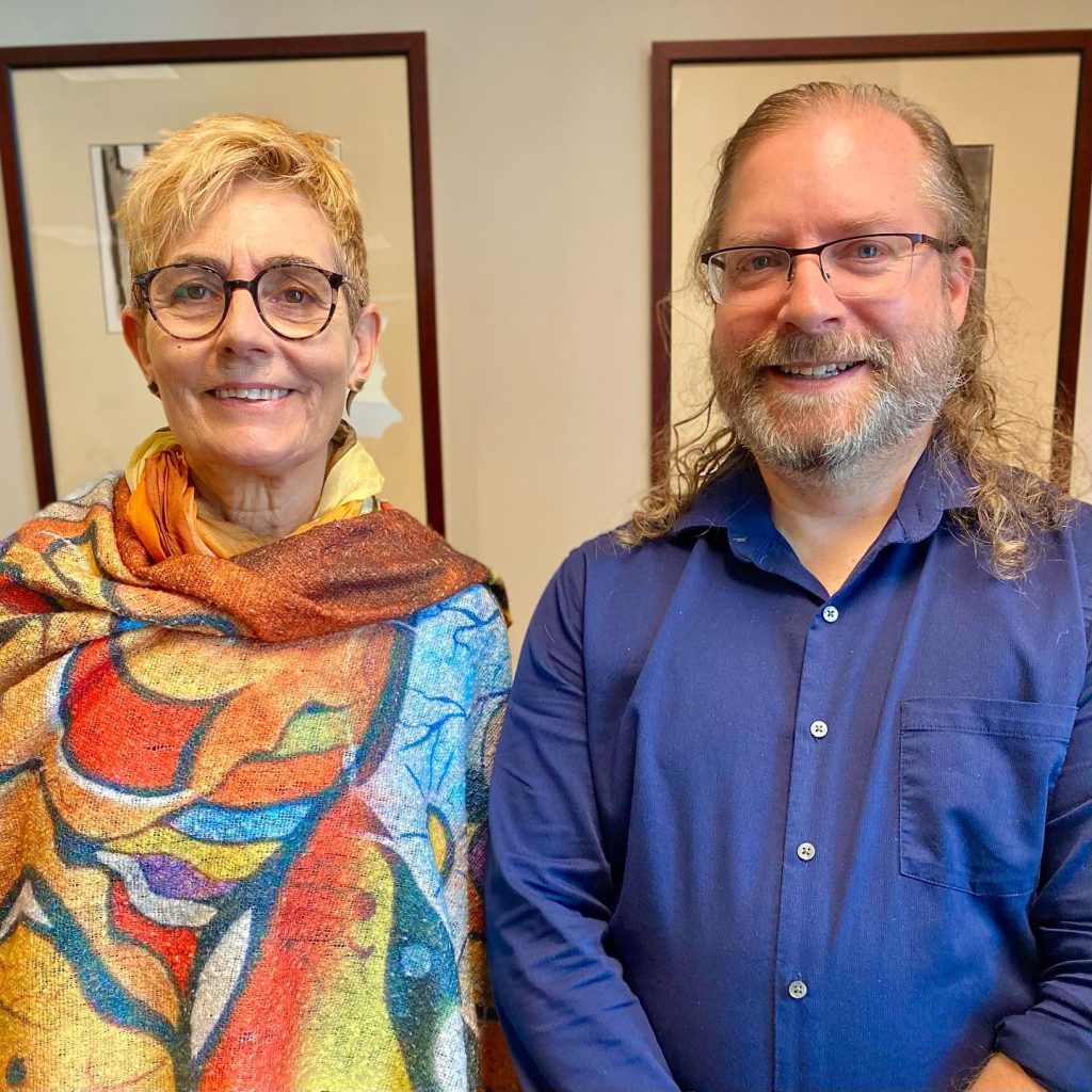 Béatrice Coron and Richard Anderson.