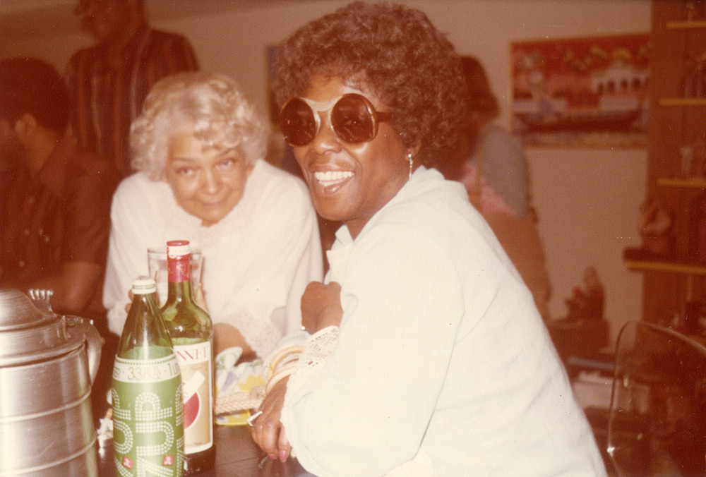 Catherine Basie and Sarah Vaughan.