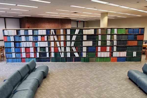 RWJ Library "thankful" book billboard.