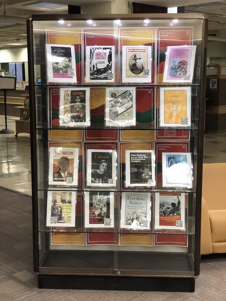 Black History Month Display at Robeson 1 - Credit CURE