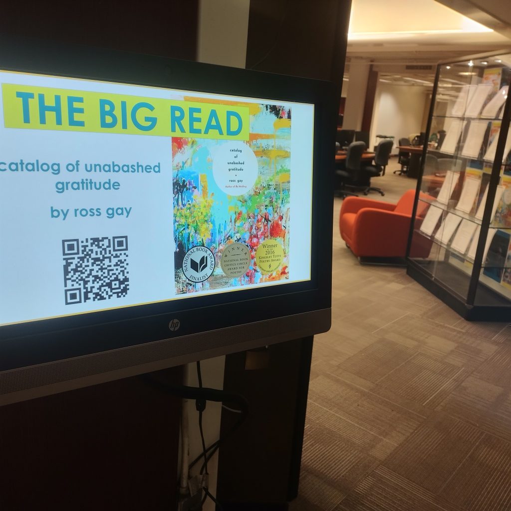 Robeson Library's NEA Big Read/Catalog of Unabashed Gratitude event.
