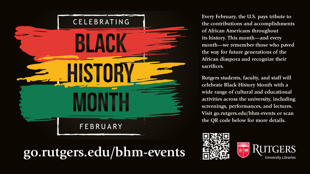 RUL Black History Month 2023 sign.