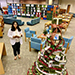 RWJ Library's book tree and book billboard thumbnail.