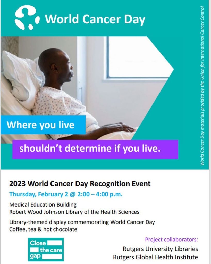 2023 World Cancer Day flyer.