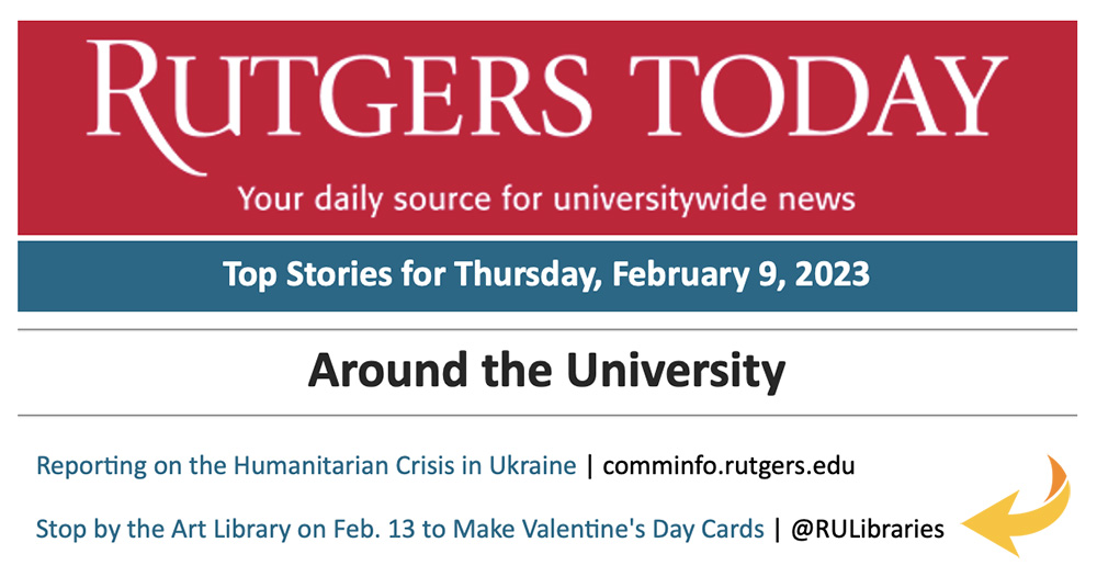 Rutgers Today - 022323 - Make a Valentine