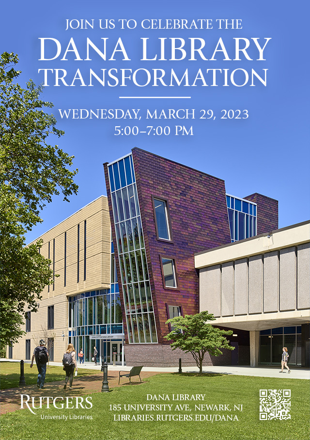 Dana Library Transformation Celebration poster.