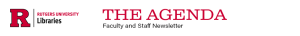 The Agenda Site Logo with Rutgers University Libraries Logo
