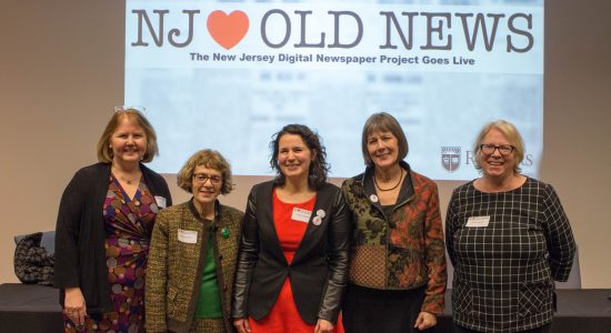 Dee Magnoni, Maxine Lurie, Caryn Radick, Mary Chute, and Grace Agnew at the NJDNP launch celebration.