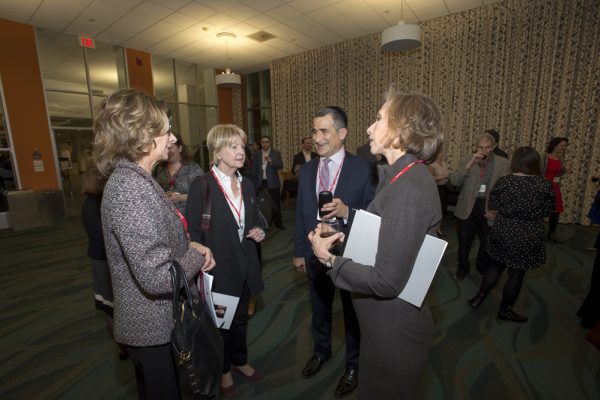 Guests chat at the Senator Frank Lautenberg Papers reception